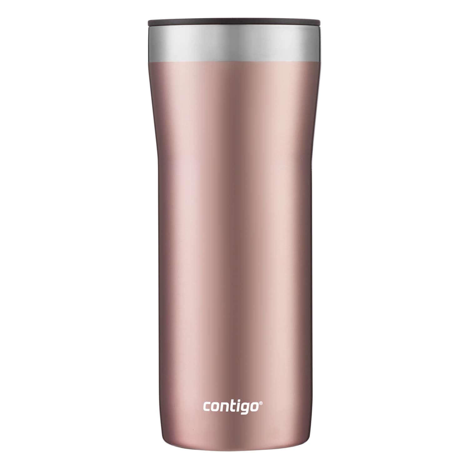 Contigo Streeterville Stainless Steel Tumbler with Plastic Straw and Splash-Proof Lid, Licorice, 32 fl. oz OACB
