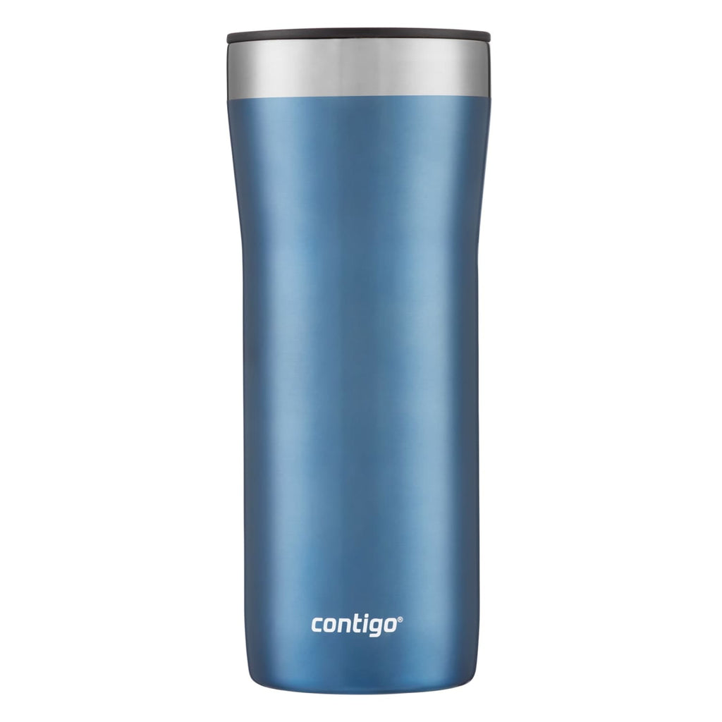 Contigo Streeterville Stainless Steel Tumbler with Plastic Straw and Splash-Proof Lid, Licorice, 32 fl. oz OACB
