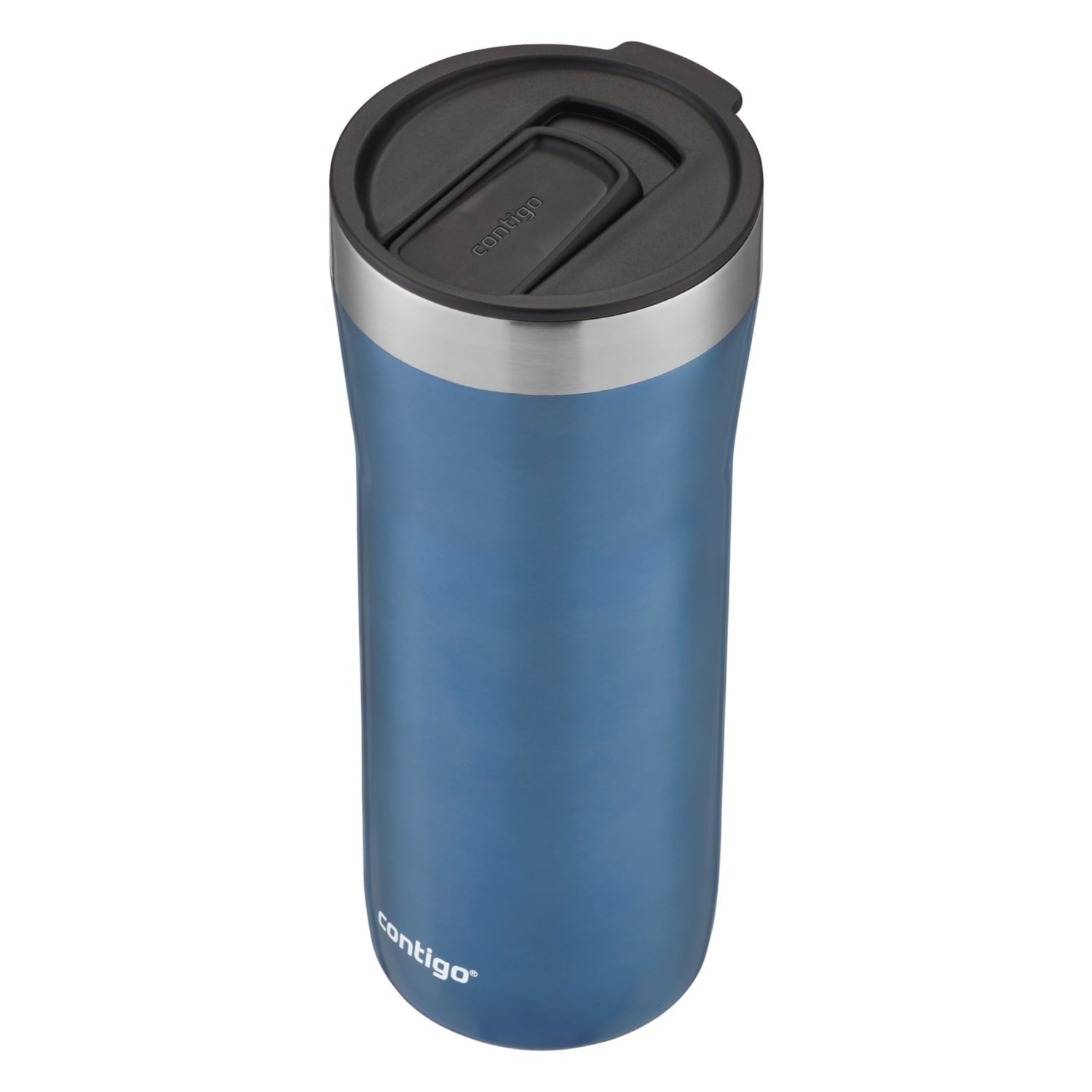 Contigo Streeterville Stainless Steel Tumbler with Plastic Straw and Splash-Proof Lid, Licorice, 32 fl. oz OACB