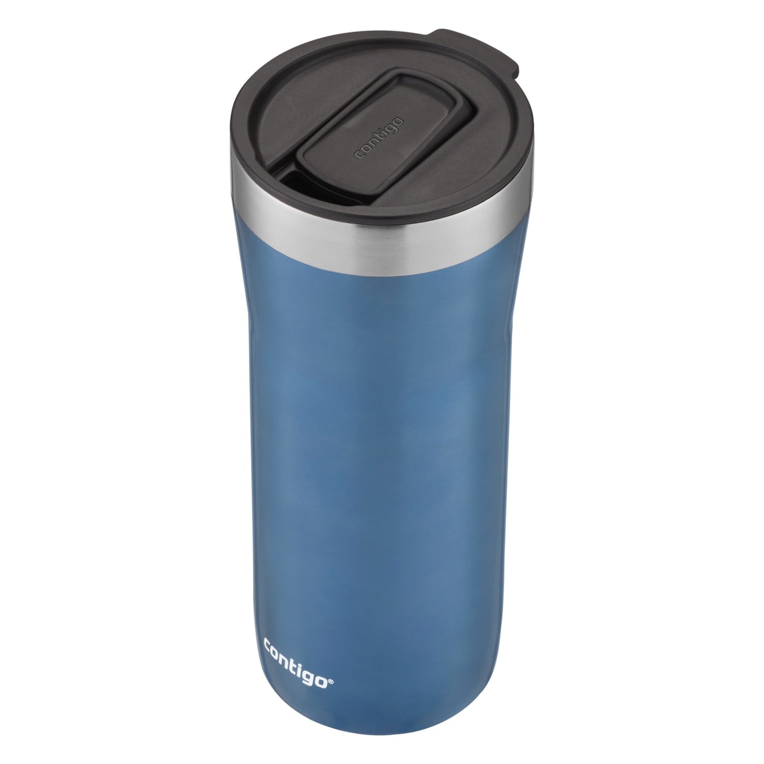 Contigo Streeterville Stainless Steel Tumbler with Plastic Straw and Splash-Proof Lid, Licorice, 32 fl. oz OACB