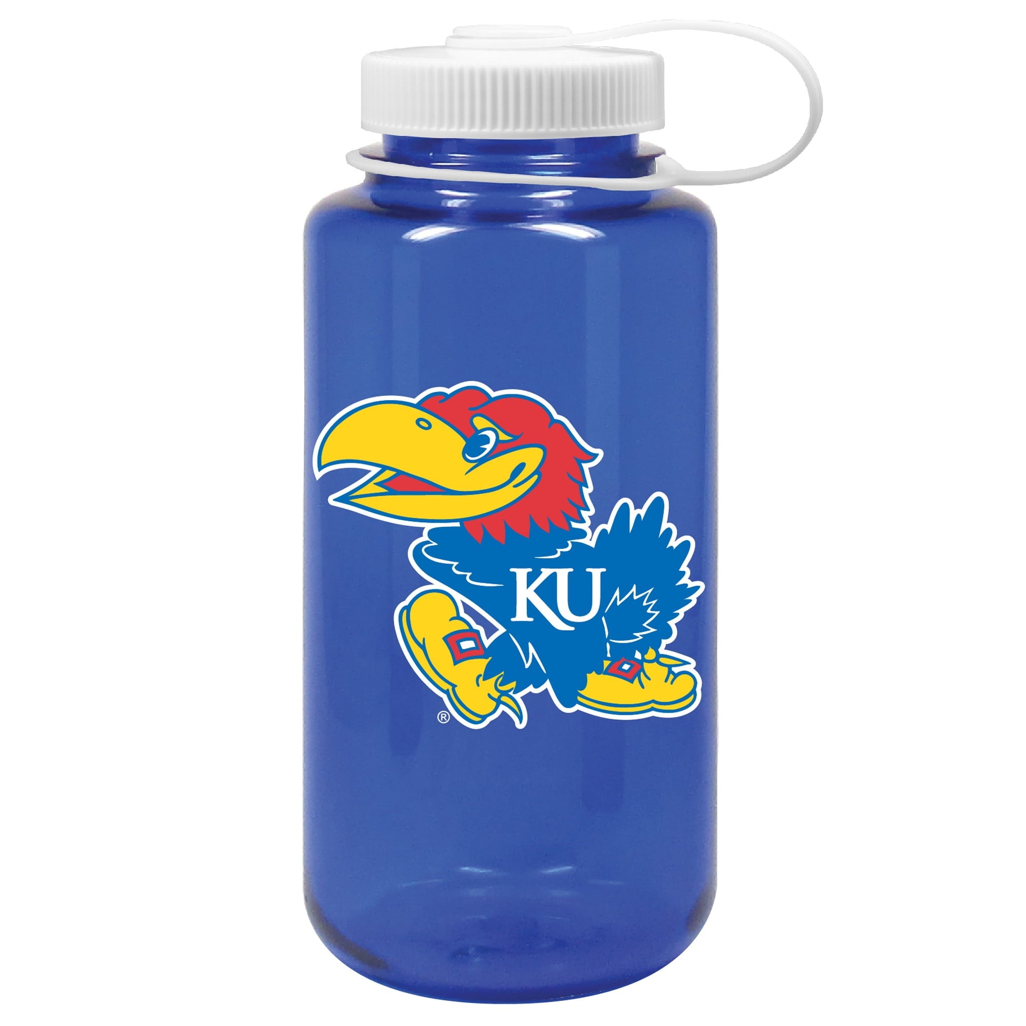 Royal Kansas Jayhawks 32oz. Nalgene Sustainable Wide Mouth Water Bottle HWDM