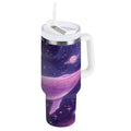 30 oz Insulated Stainless Steel Tumbler Double Wall Stainless Steel Tumbler with 2-Way Drinking Whale in Space 5AZ8
