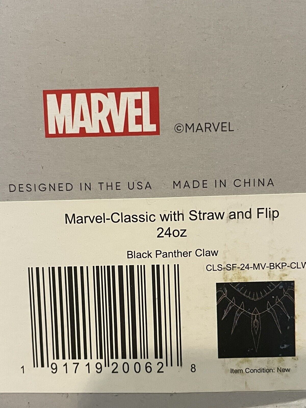 Simple Modern Insulated Black Panther 24oz  Tumbler W/Flip Lid and Straw Lid IXCY
