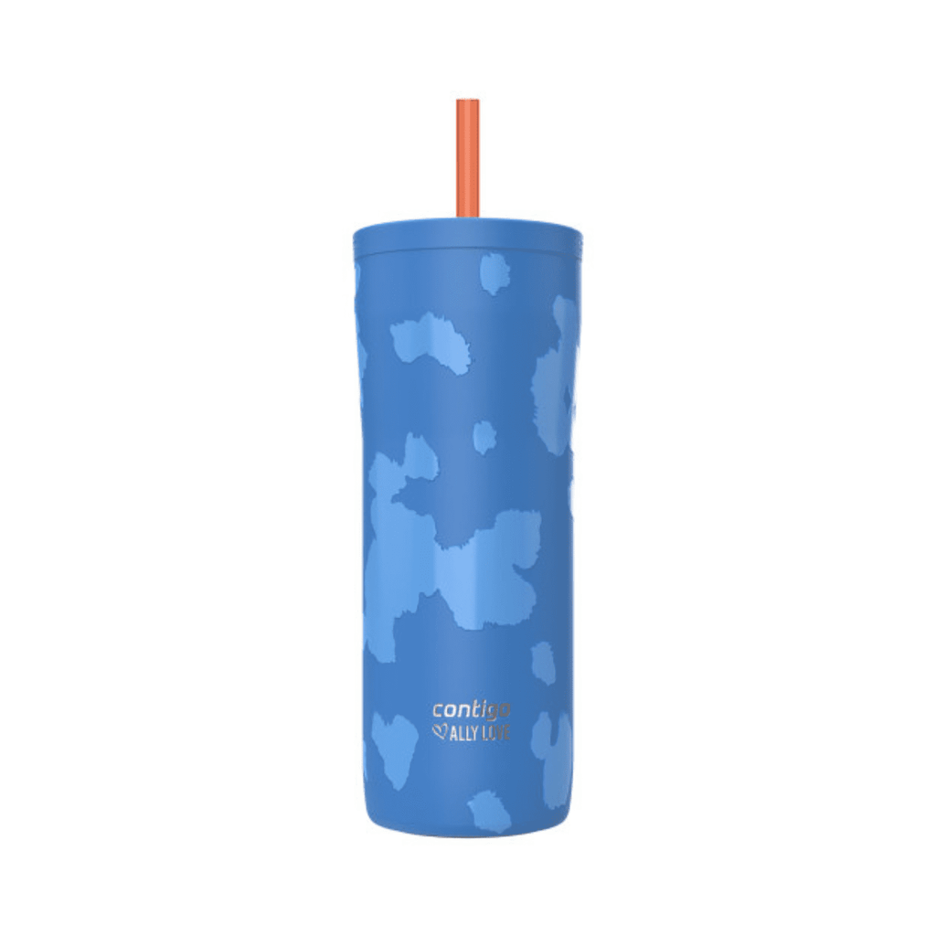 Contigo x Ally Love Streeterville 2.0 Stainless Steel Tumbler with Straw, 24 oz, Stellar Jay AWER