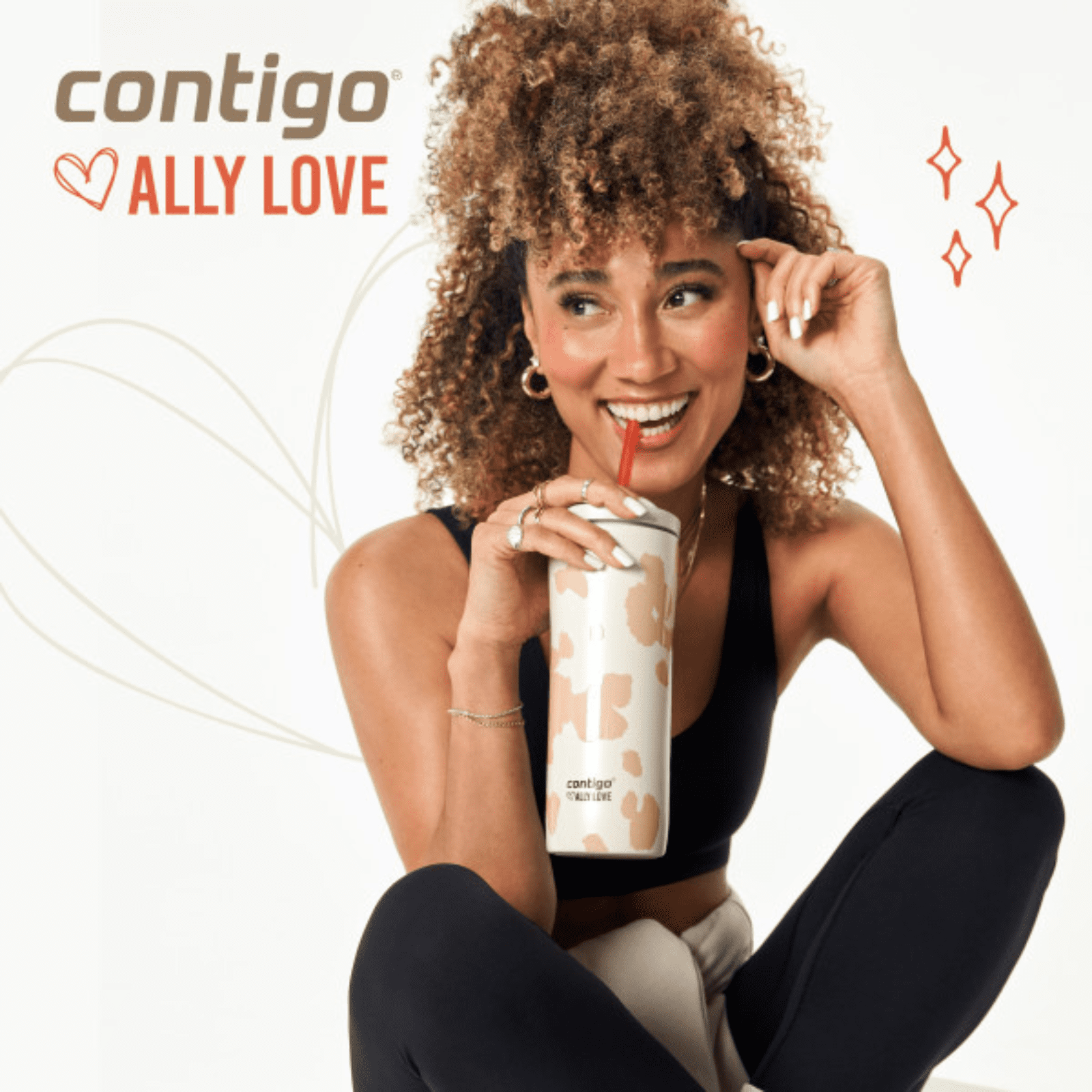 Contigo x Ally Love Streeterville 2.0 Stainless Steel Tumbler with Straw, 24 oz, Stellar Jay AWER