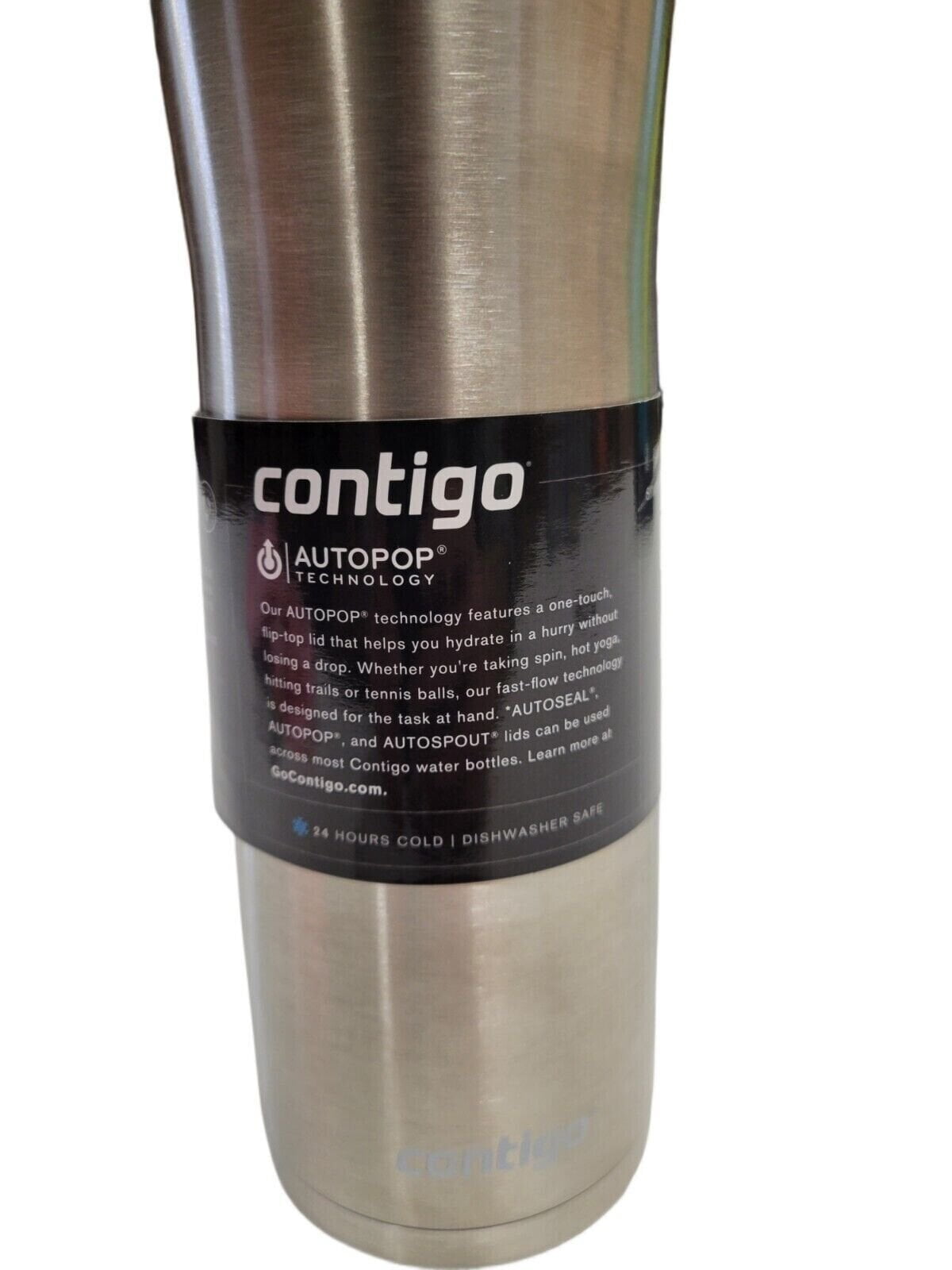 Contigo 20 oz. Jackson Chill 2.0 Water Bottle - Stainless Steel w/Licorice 5LJX