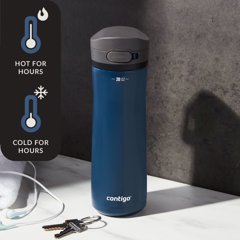 Contigo 20 oz. Jackson Chill 2.0 Water Bottle - Stainless Steel w/Licorice 5LJX