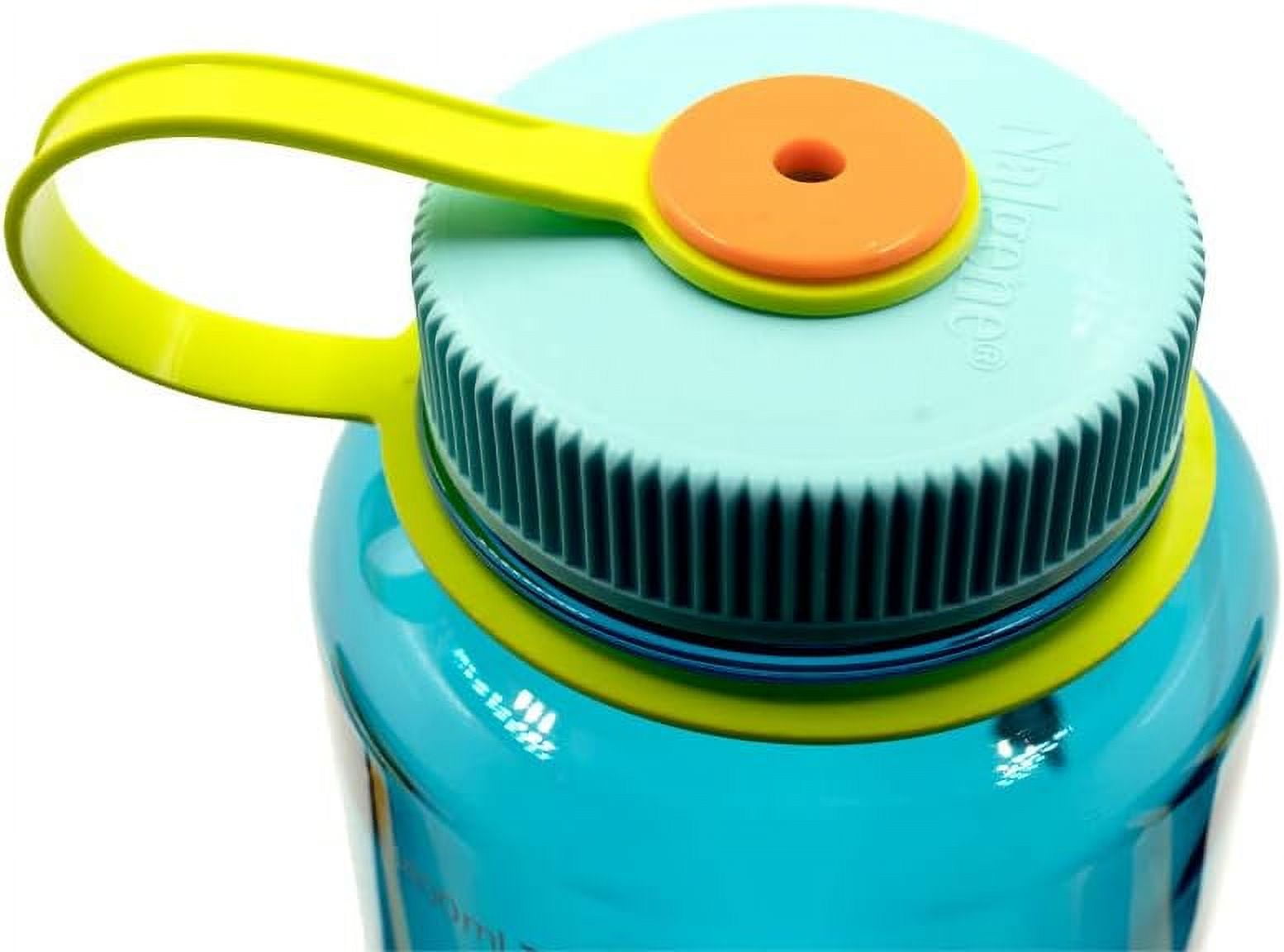 Nalgene Sustain Tritan BPA-Free Water Bottle Made with Material Derived from 50% Plastic Waste (using ISCC certified mass balance), 48 OZ, Wide Mouth, Blue WPHC