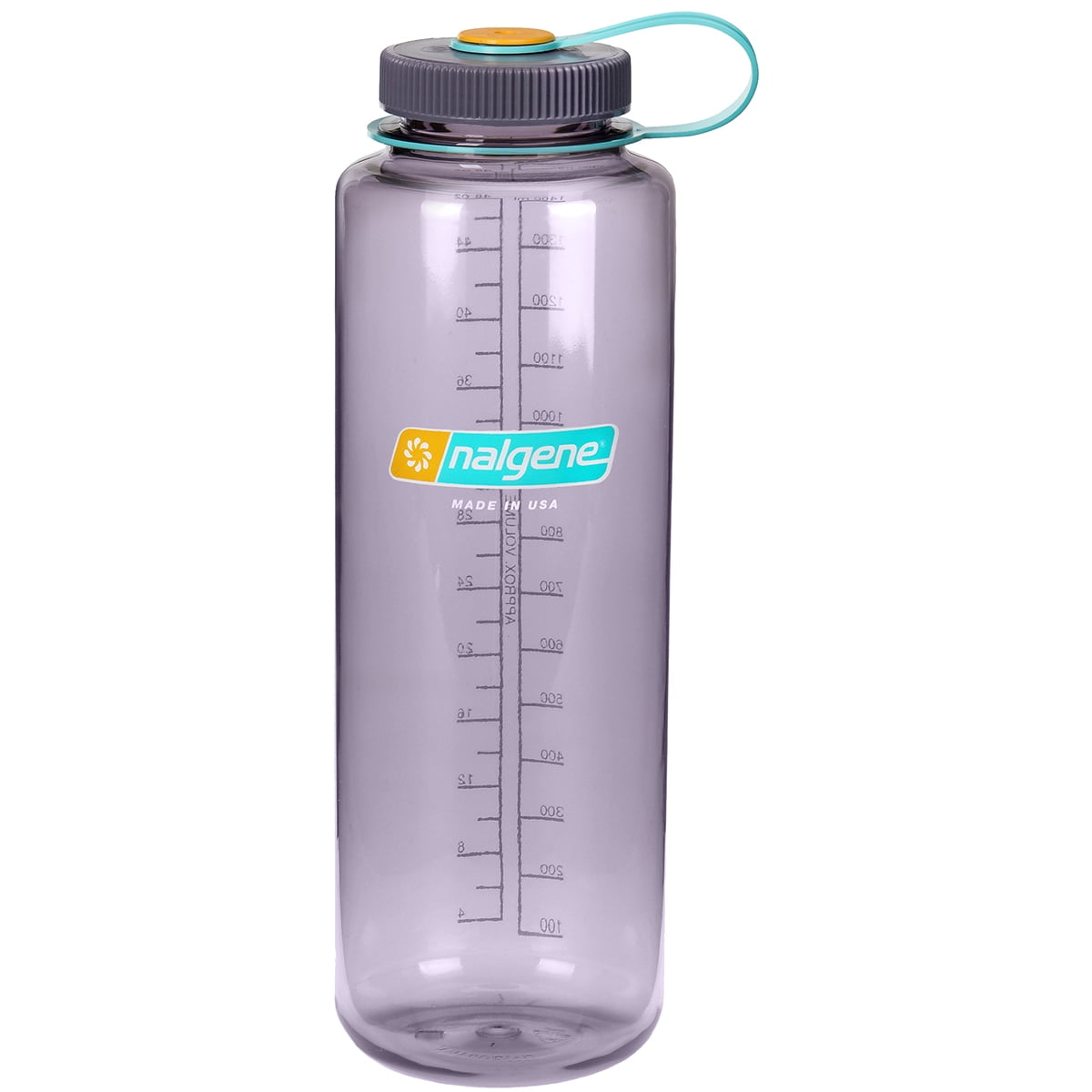 Nalgene Sustain Tritan BPA-Free Water Bottle Made with Material Derived from 50% Plastic Waste (using ISCC certified mass balance), 48 OZ, Wide Mouth, Blue WPHC
