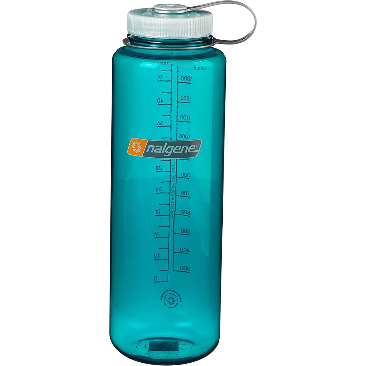 Nalgene Sustain Tritan BPA-Free Water Bottle Made with Material Derived from 50% Plastic Waste (using ISCC certified mass balance), 48 OZ, Wide Mouth, Blue WPHC