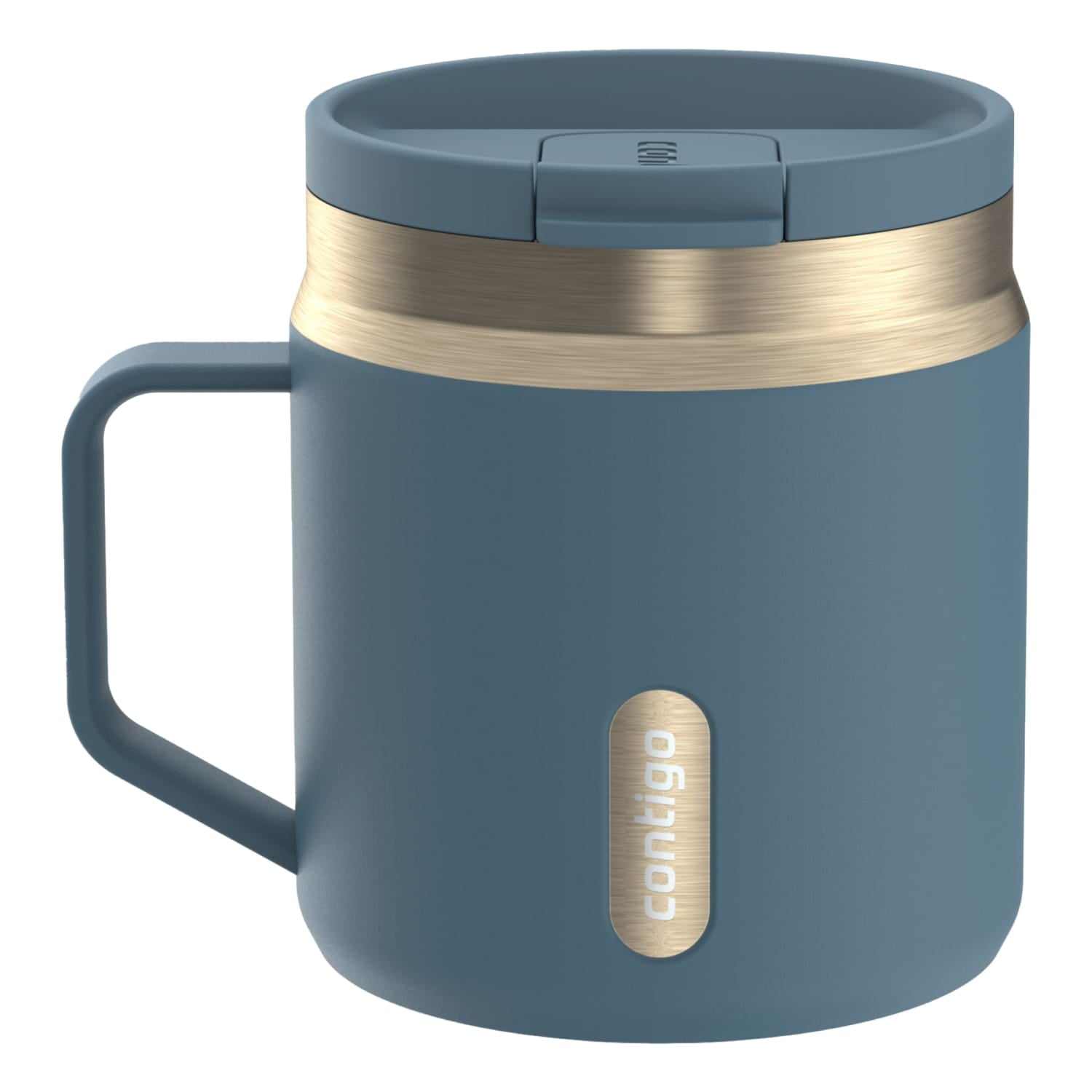 Contigo SnapSeal Leakproof Stainless Steel Reusable Travel Tumbler,Black/Bronze, 14 oz TF4D