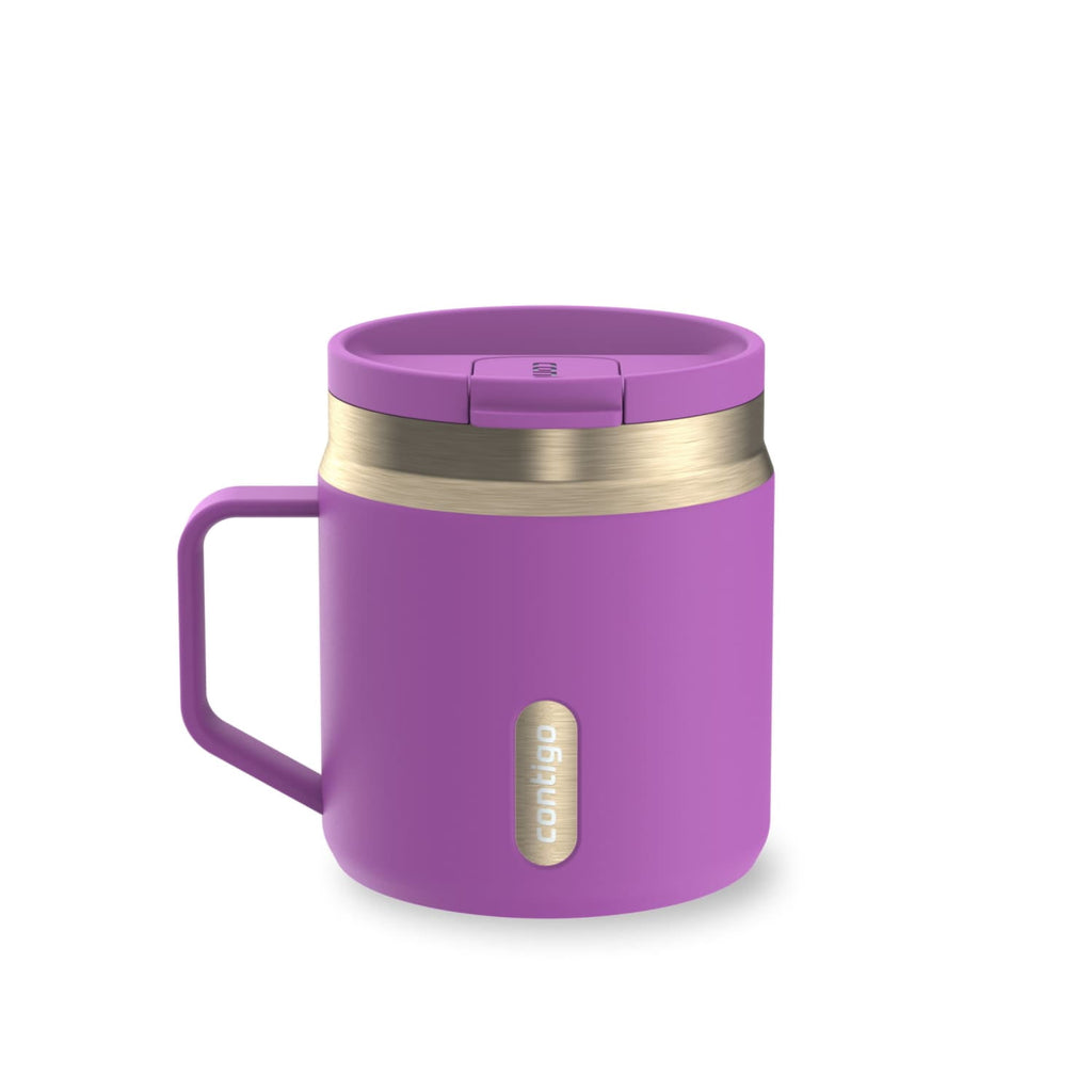 Contigo SnapSeal Leakproof Stainless Steel Reusable Travel Tumbler,Black/Bronze, 14 oz TF4D