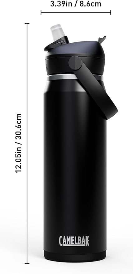 CamelBak Thrive™ Flip Straw Insulated Stainless Steel Water Bottle, 25 oz, Sierra Red 6ZBZ