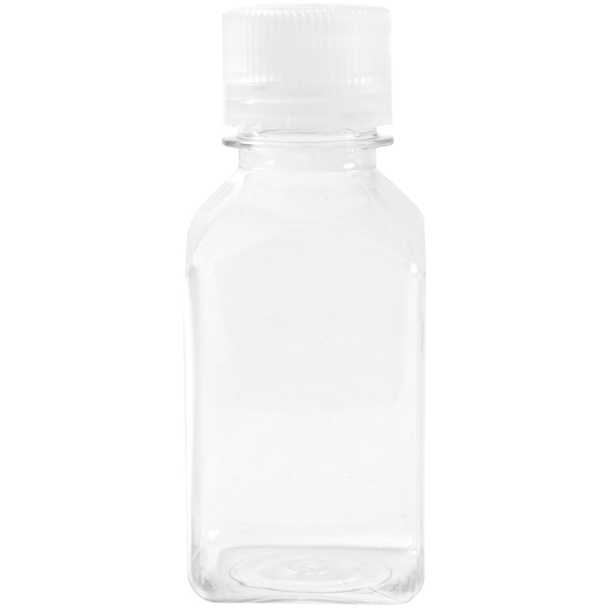 Nalgene Transparent Lexan Polycarbonate Square Storage Bottle - 8 oz. - Clear E73F