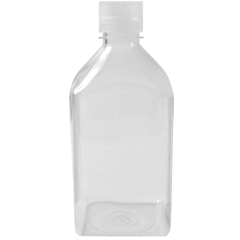 Nalgene Transparent Lexan Polycarbonate Square Storage Bottle - 8 oz. - Clear E73F