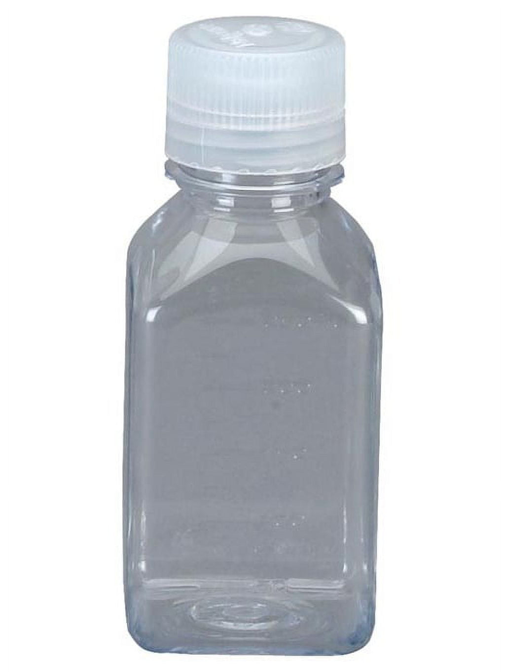 Nalgene Transparent Lexan Polycarbonate Square Storage Bottle - 8 oz. - Clear E73F