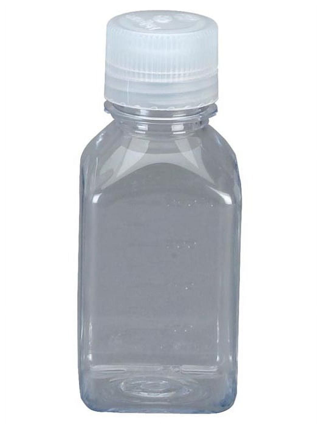 Nalgene Transparent Lexan Polycarbonate Square Storage Bottle - 8 oz. - Clear E73F