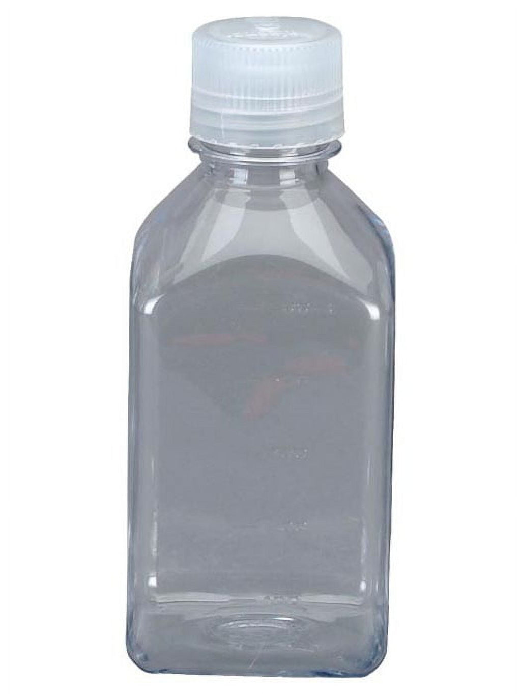 Nalgene Transparent Lexan Polycarbonate Square Storage Bottle - 8 oz. - Clear E73F