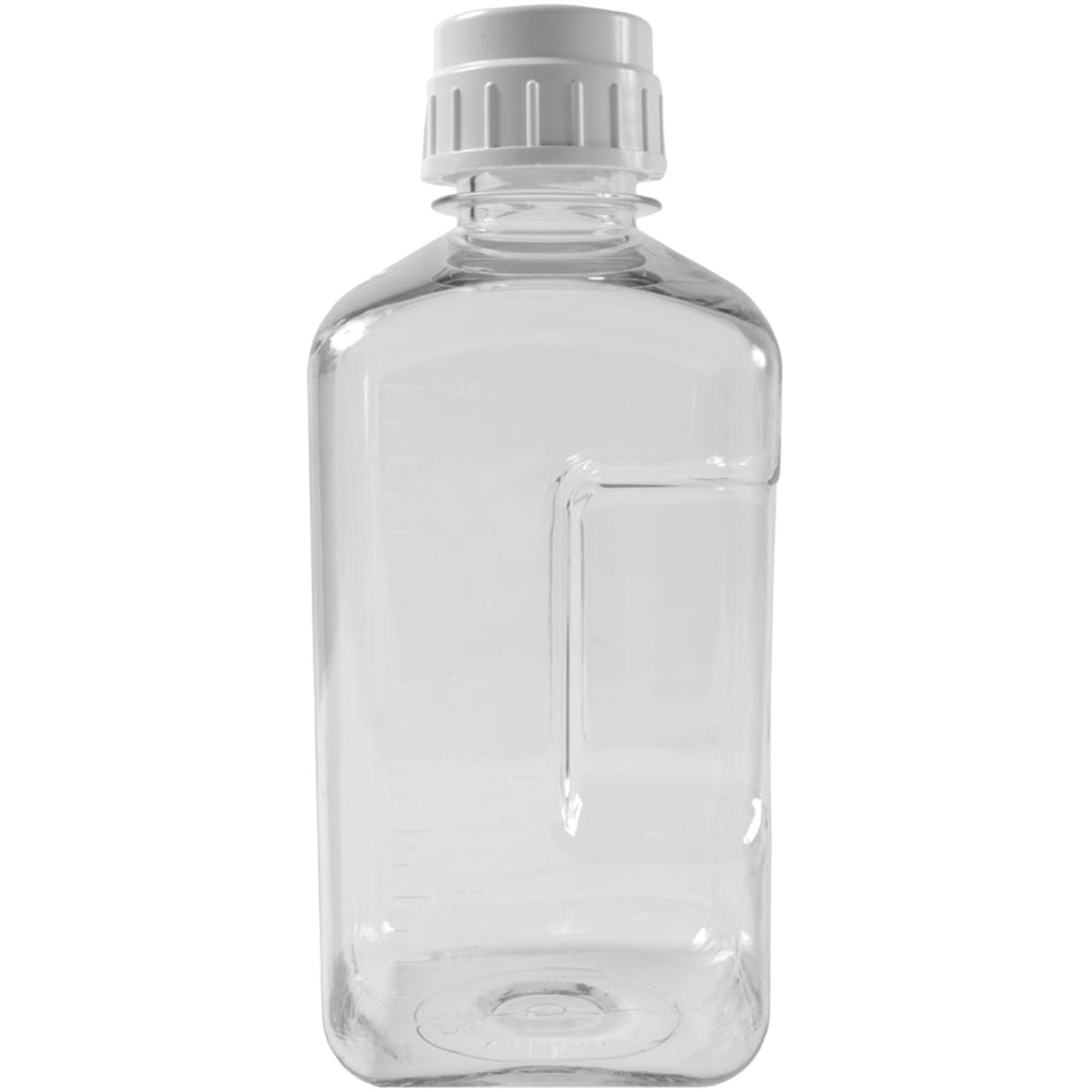 Nalgene Transparent Lexan Polycarbonate Square Storage Bottle - 8 oz. - Clear E73F