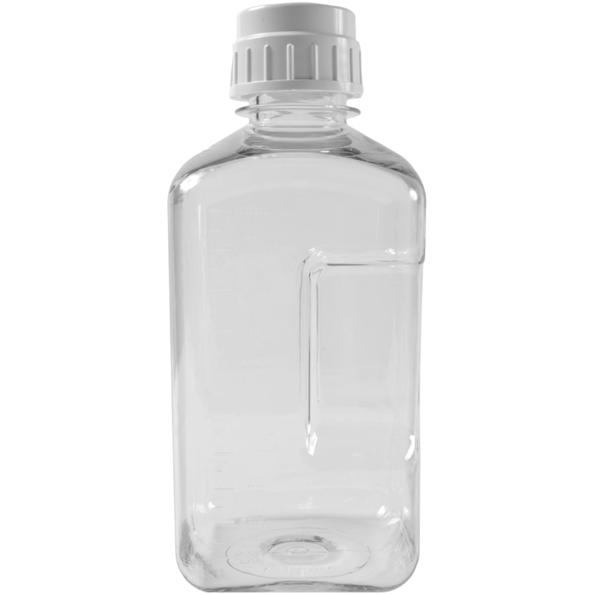 Nalgene Transparent Lexan Polycarbonate Square Storage Bottle - 8 oz. - Clear E73F