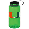 Green Miami Hurricanes 32oz. Nalgene Sustainable Wide Mouth Water Bottle 7HU4