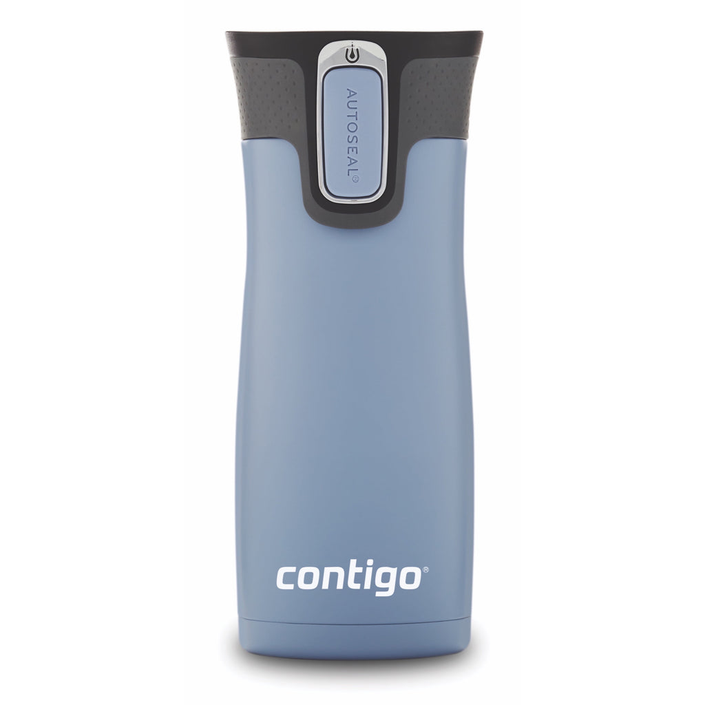 Contigo AUTOSEAL West Loop 2.0 Travel Mug, 16 oz., Stainless Steel with Black Button 6R6O