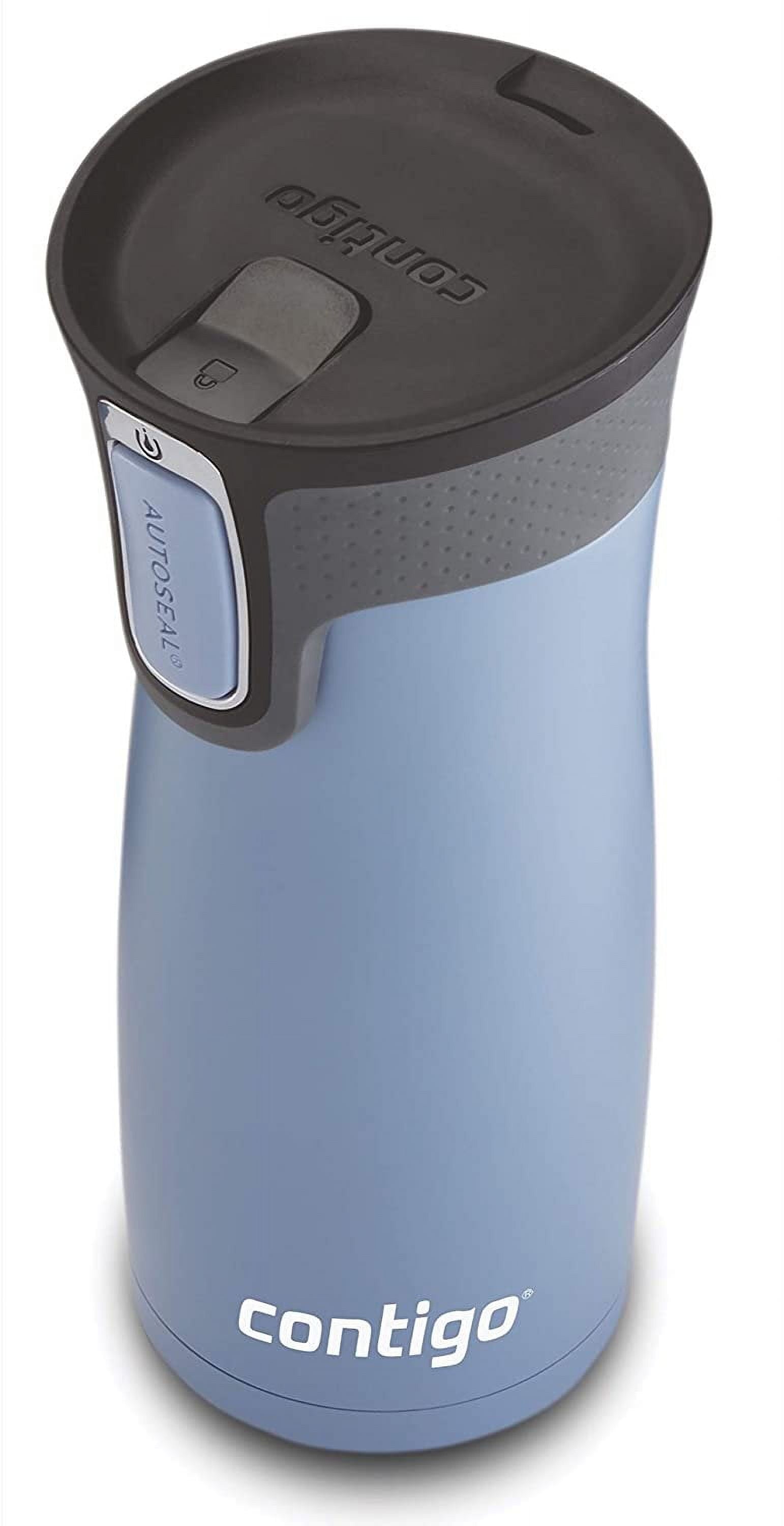 Contigo AUTOSEAL West Loop 2.0 Travel Mug, 16 oz., Stainless Steel with Black Button 6R6O