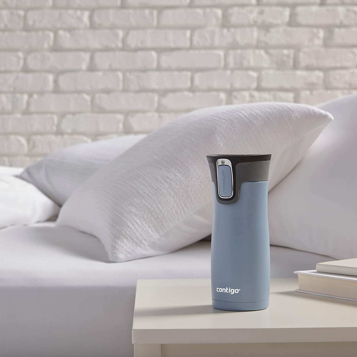 Contigo AUTOSEAL West Loop 2.0 Travel Mug, 16 oz., Stainless Steel with Black Button 6R6O