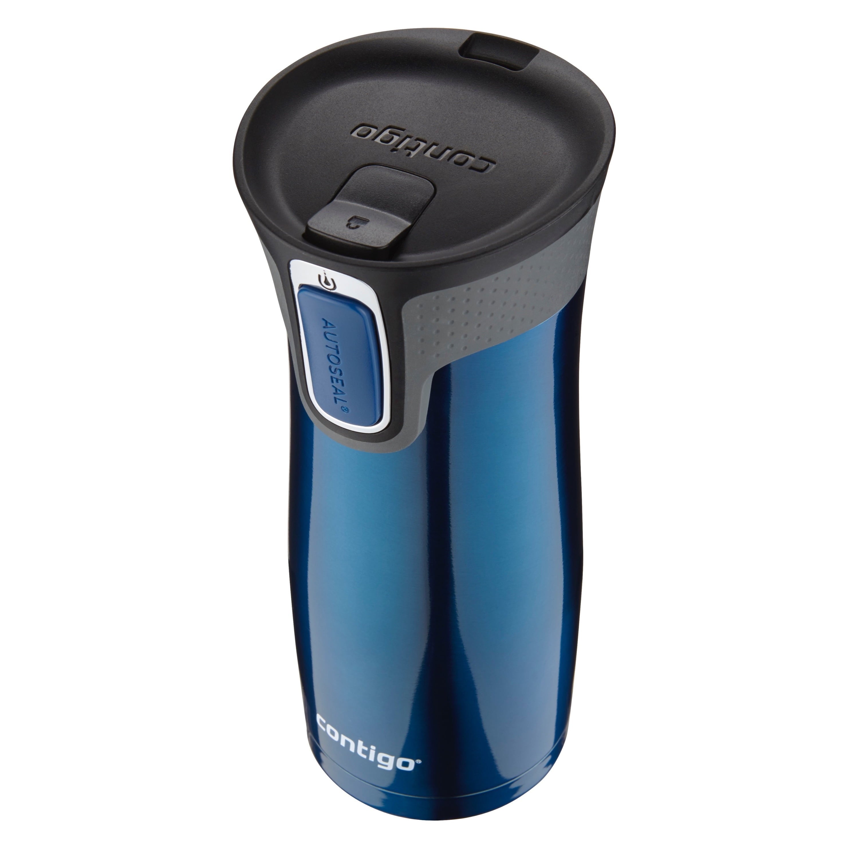 Contigo AUTOSEAL West Loop 2.0 Travel Mug, 16 oz., Stainless Steel with Black Button 6R6O