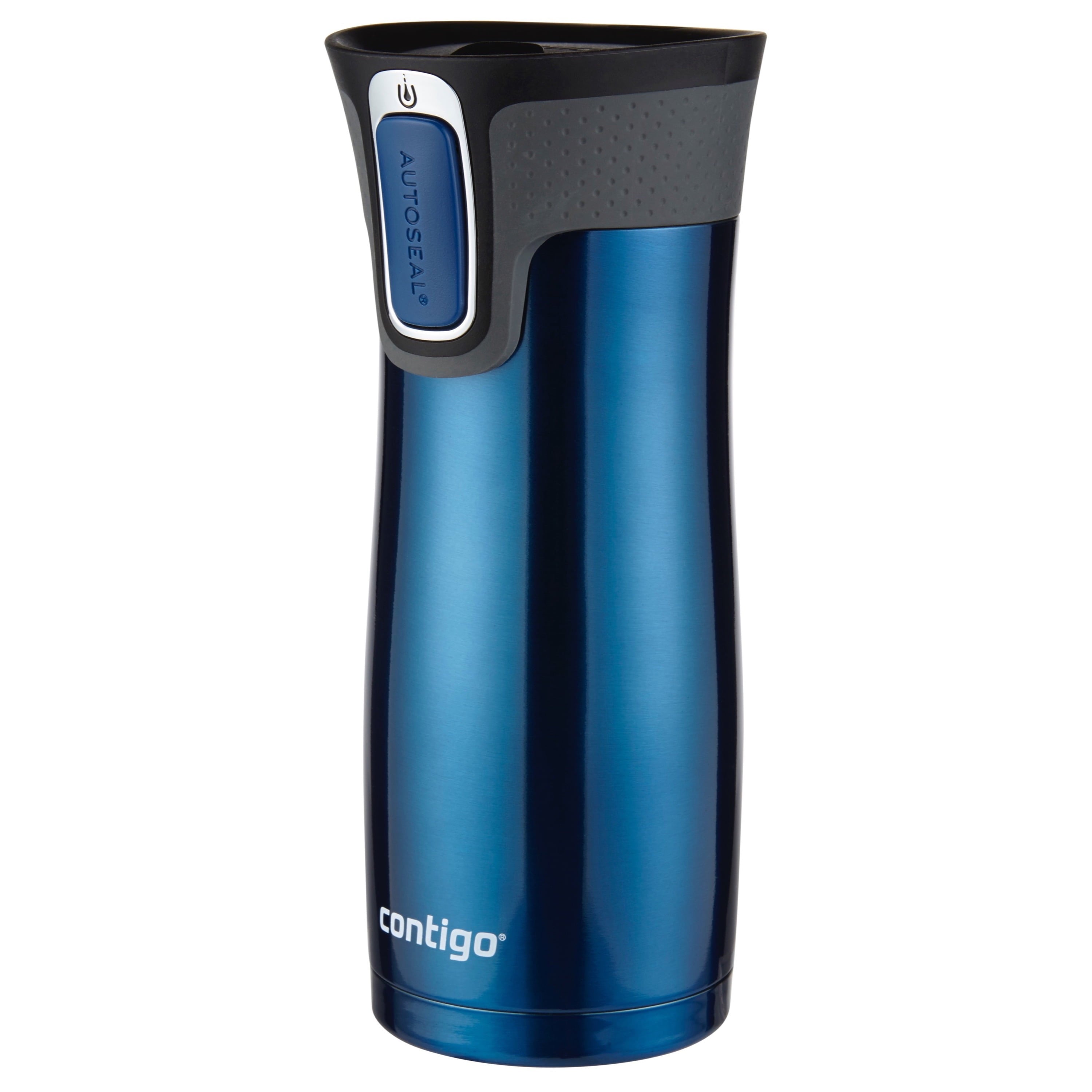 Contigo AUTOSEAL West Loop 2.0 Travel Mug, 16 oz., Stainless Steel with Black Button 6R6O