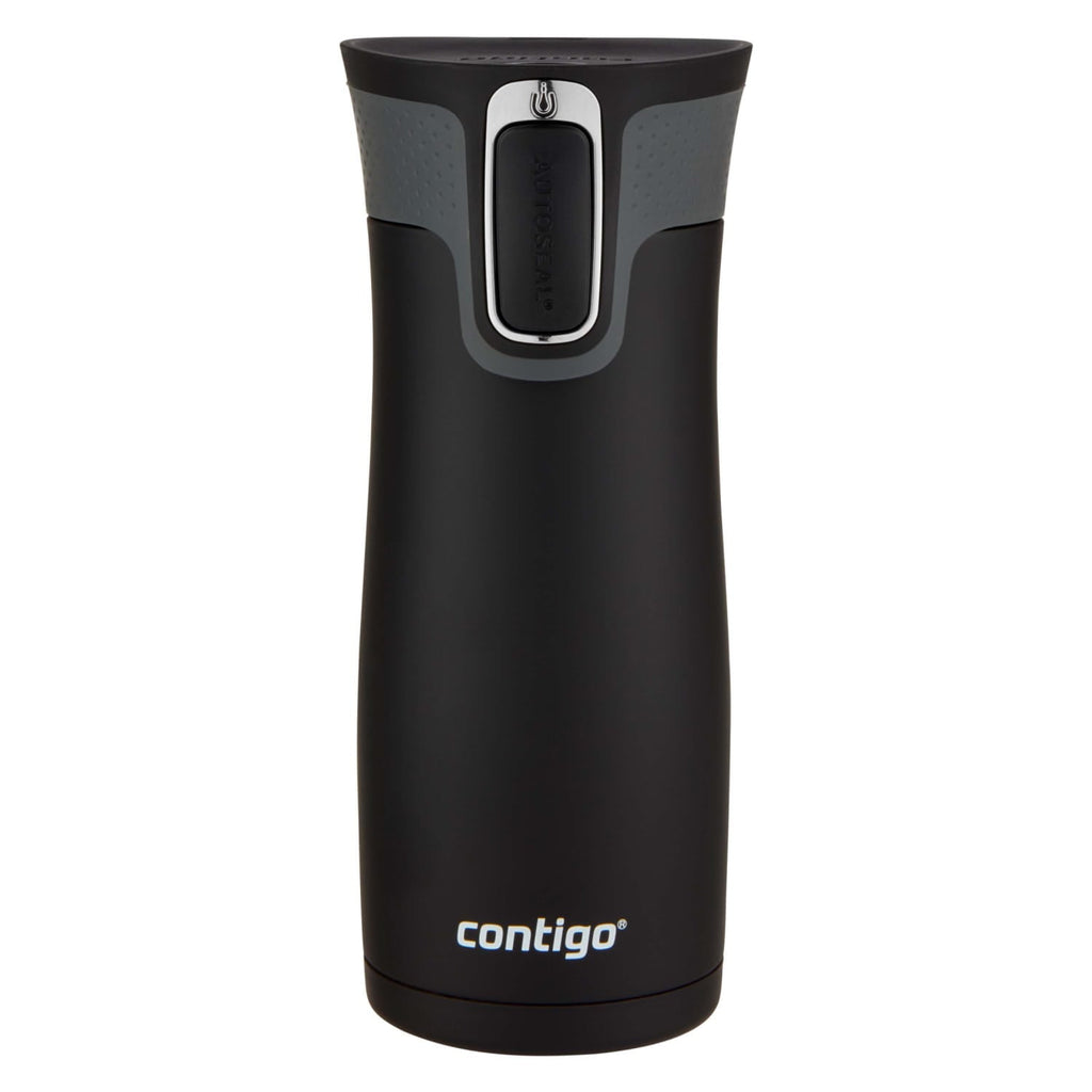 Contigo AUTOSEAL West Loop 2.0 Travel Mug, 16 oz., Stainless Steel with Black Button 6R6O