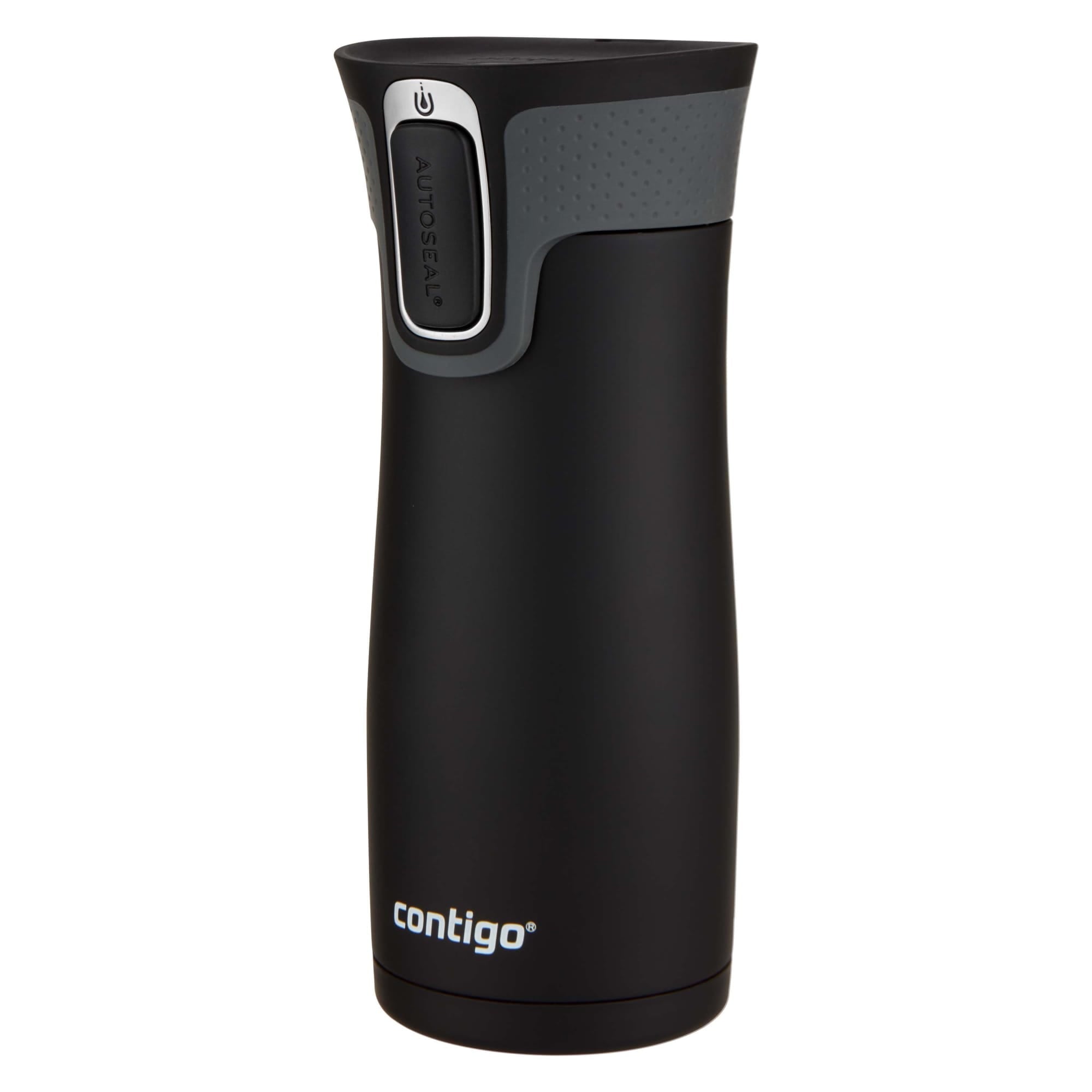 Contigo AUTOSEAL West Loop 2.0 Travel Mug, 16 oz., Stainless Steel with Black Button 6R6O