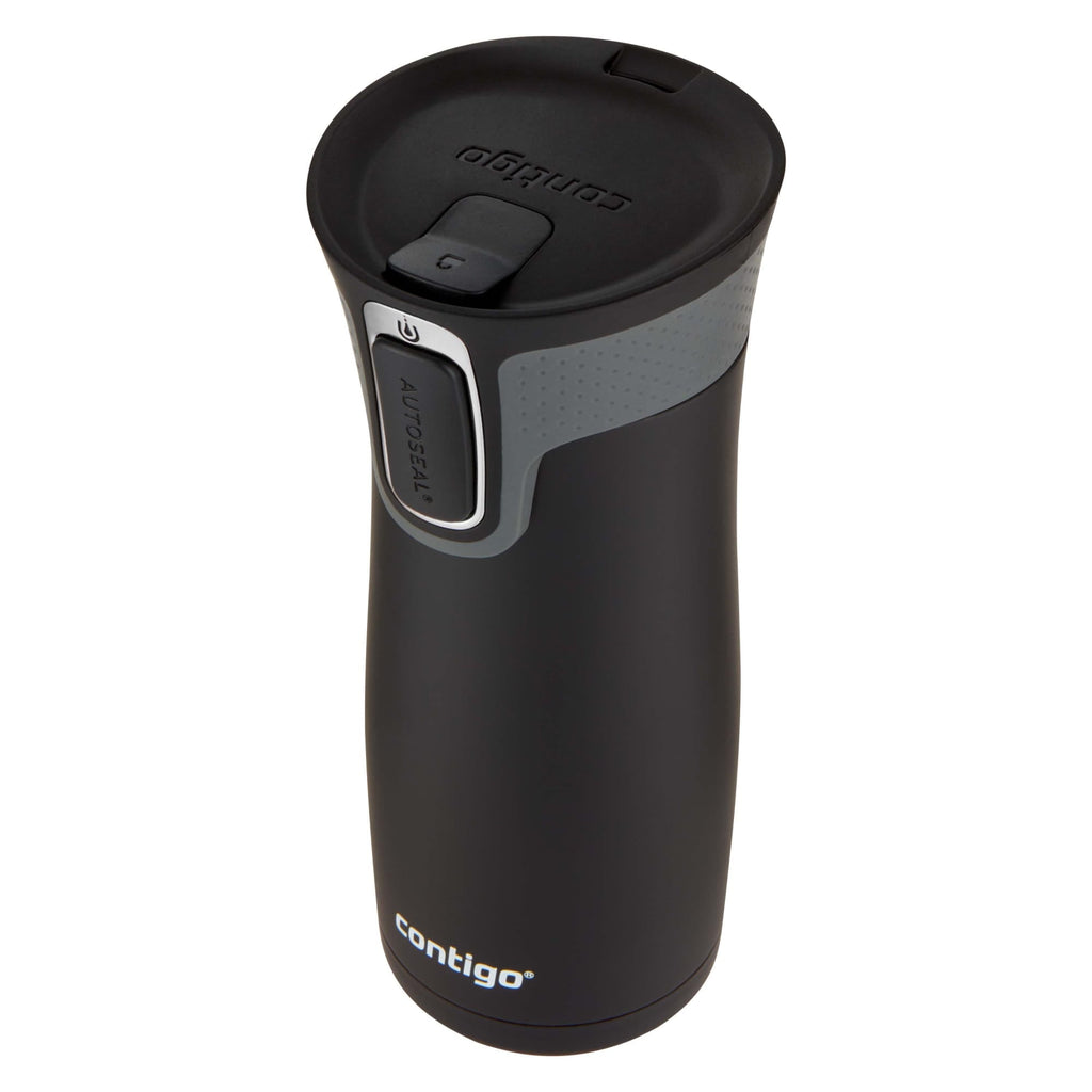 Contigo AUTOSEAL West Loop 2.0 Travel Mug, 16 oz., Stainless Steel with Black Button 6R6O