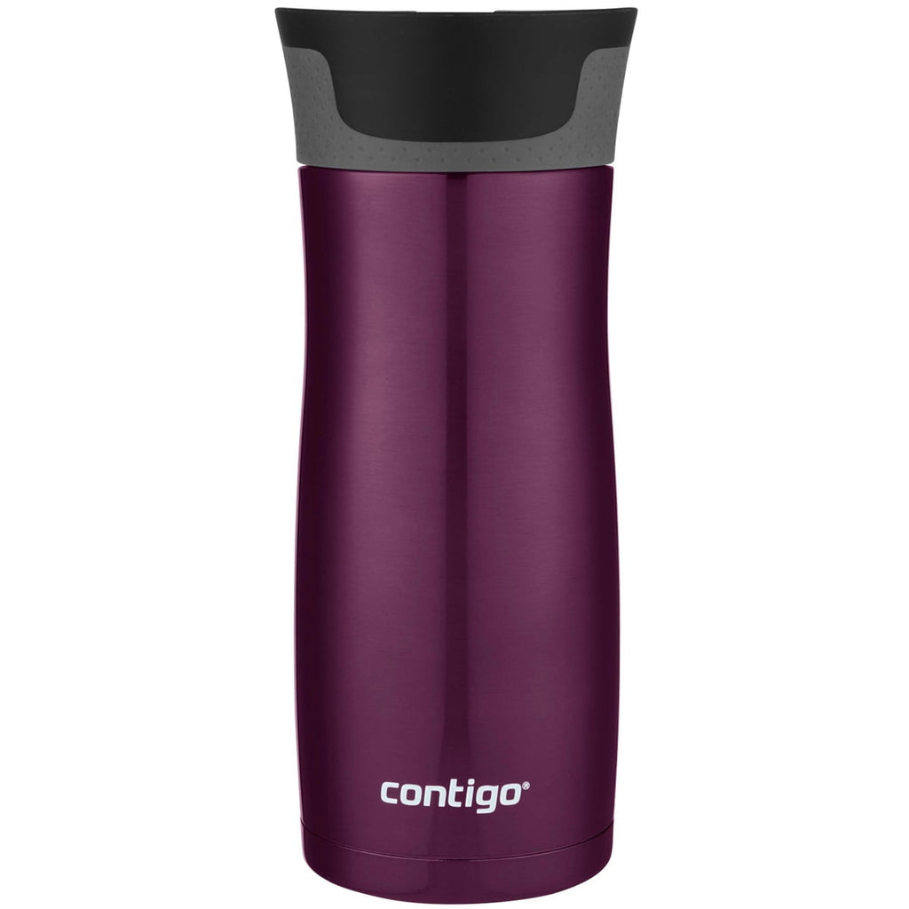 Contigo AUTOSEAL West Loop 2.0 Travel Mug, 16 oz., Stainless Steel with Black Button 6R6O