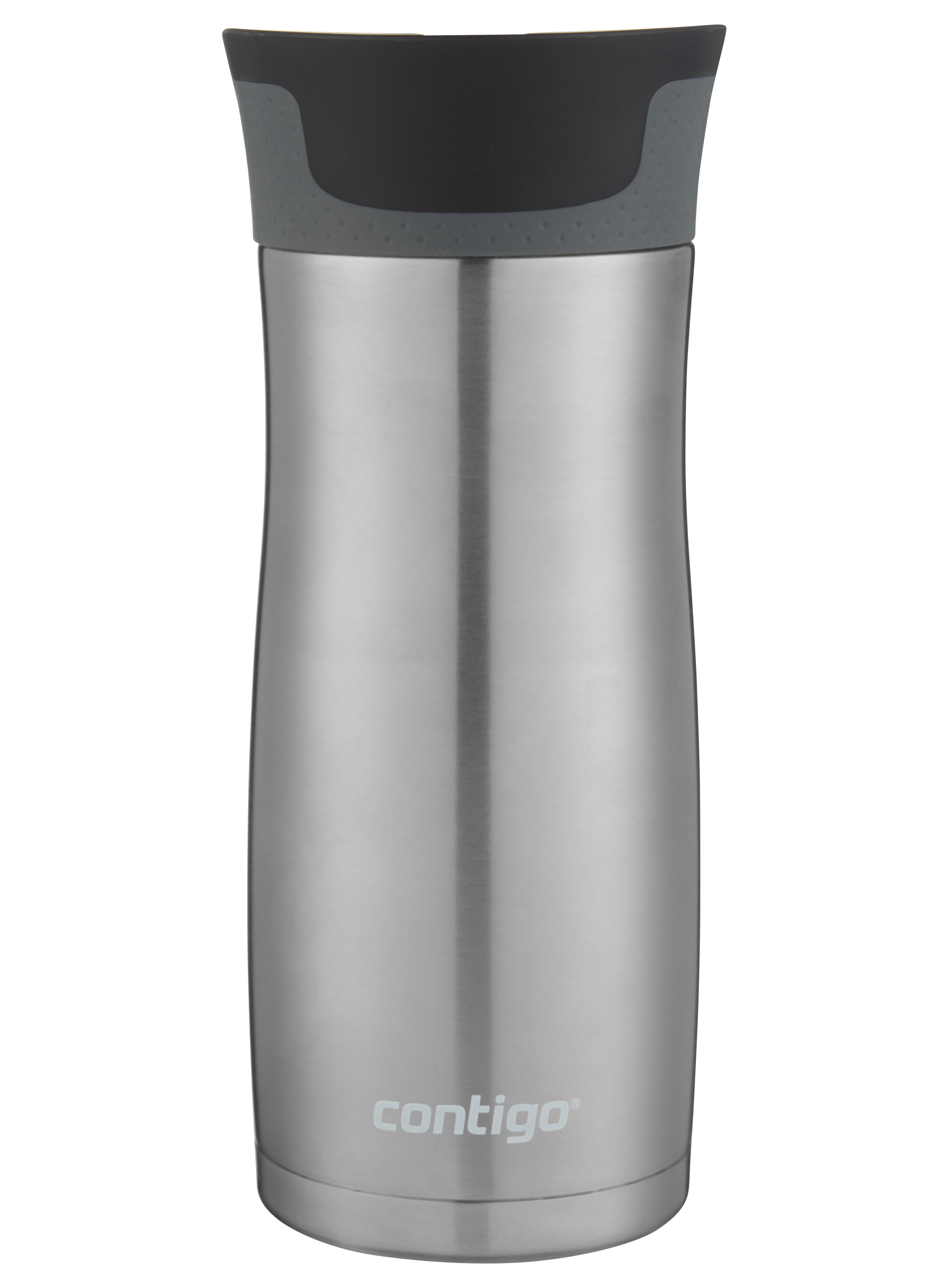 Contigo AUTOSEAL West Loop 2.0 Travel Mug, 16 oz., Stainless Steel with Black Button 6R6O
