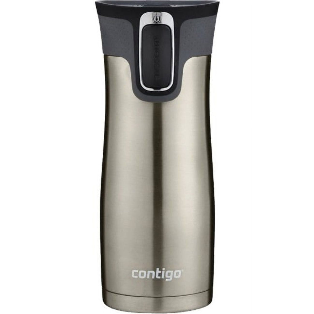 Contigo AUTOSEAL West Loop 2.0 Travel Mug, 16 oz., Stainless Steel with Black Button 6R6O