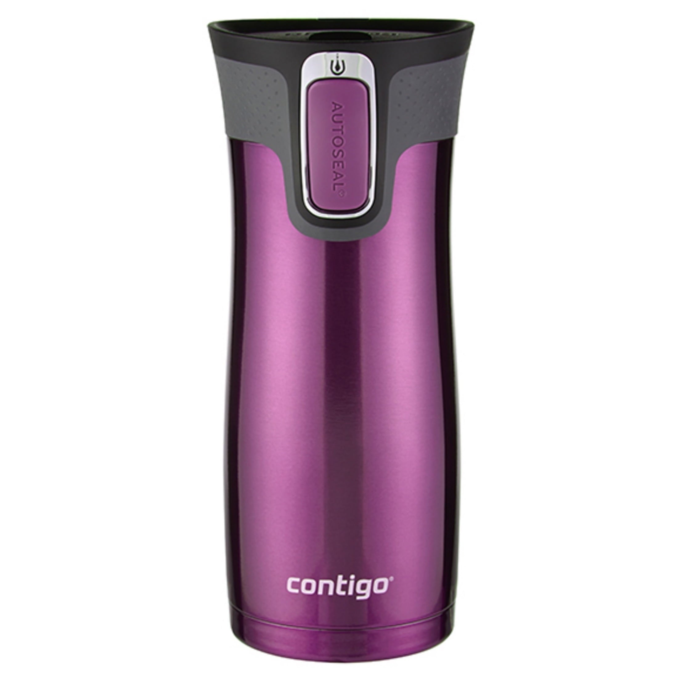 Contigo AUTOSEAL West Loop 2.0 Travel Mug, 16 oz., Stainless Steel with Black Button 6R6O