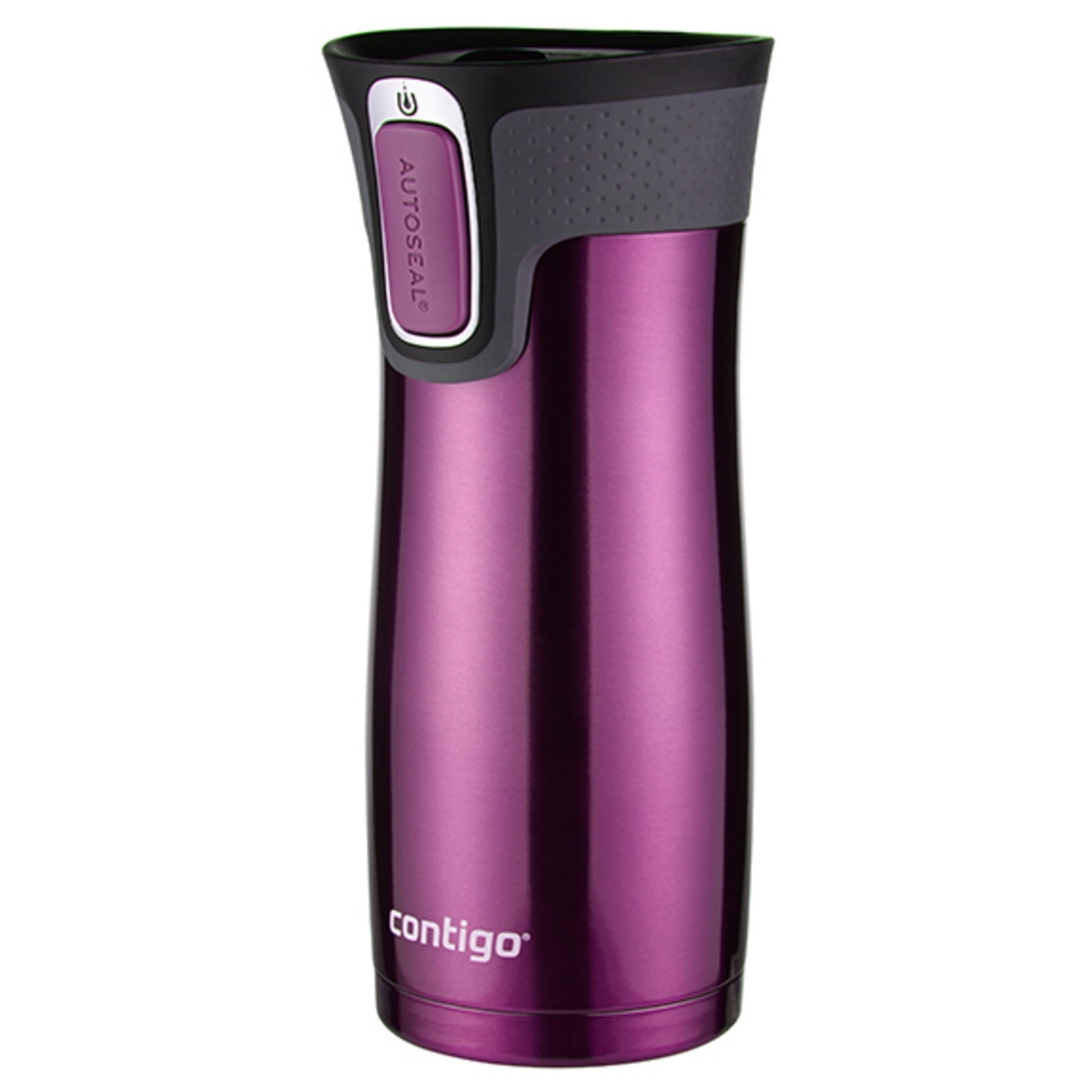 Contigo AUTOSEAL West Loop 2.0 Travel Mug, 16 oz., Stainless Steel with Black Button 6R6O