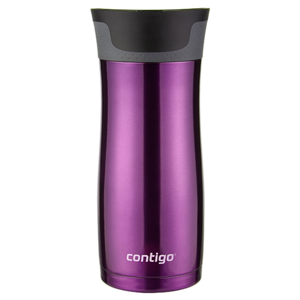 Contigo AUTOSEAL West Loop 2.0 Travel Mug, 16 oz., Stainless Steel with Black Button 6R6O
