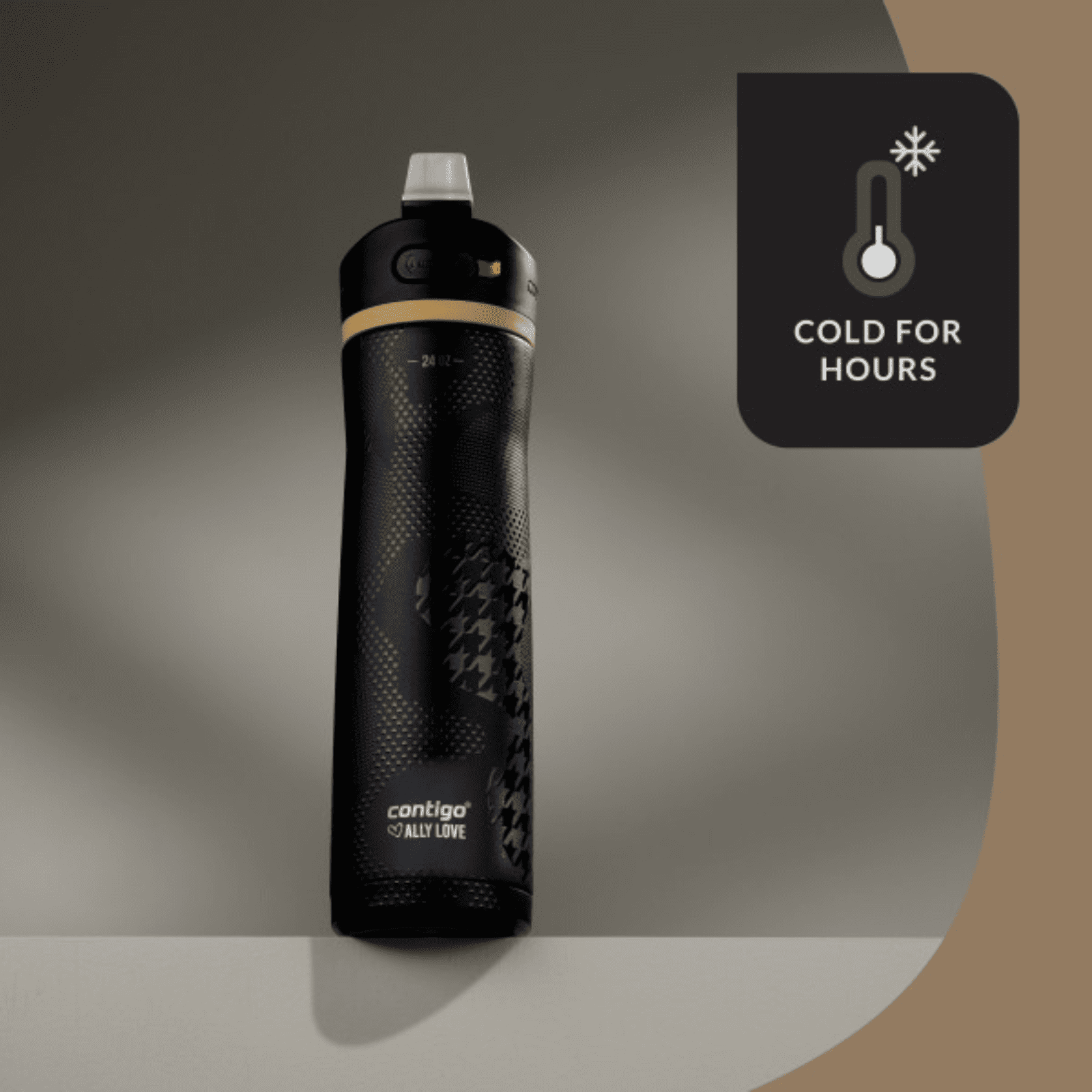 Contigo x Ally Love Ashland Chill 2.0 Stainless Steel Water Bottle with Autospout Lid, 24 oz, Oatmilk 1YWJ