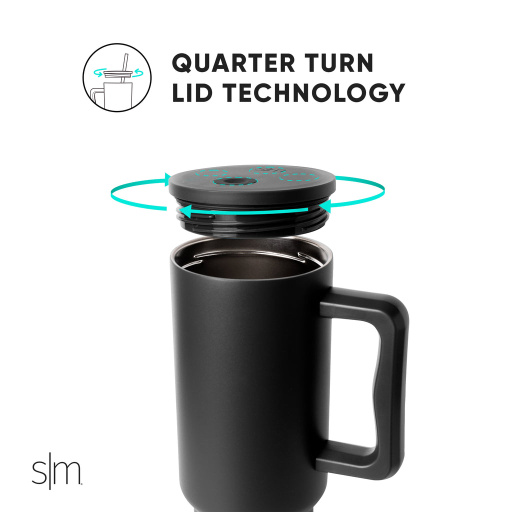 Simple Modern 40 fl oz Insulated Stainless Steel Trek Tumbler with Straw Lid | Blush UFCH