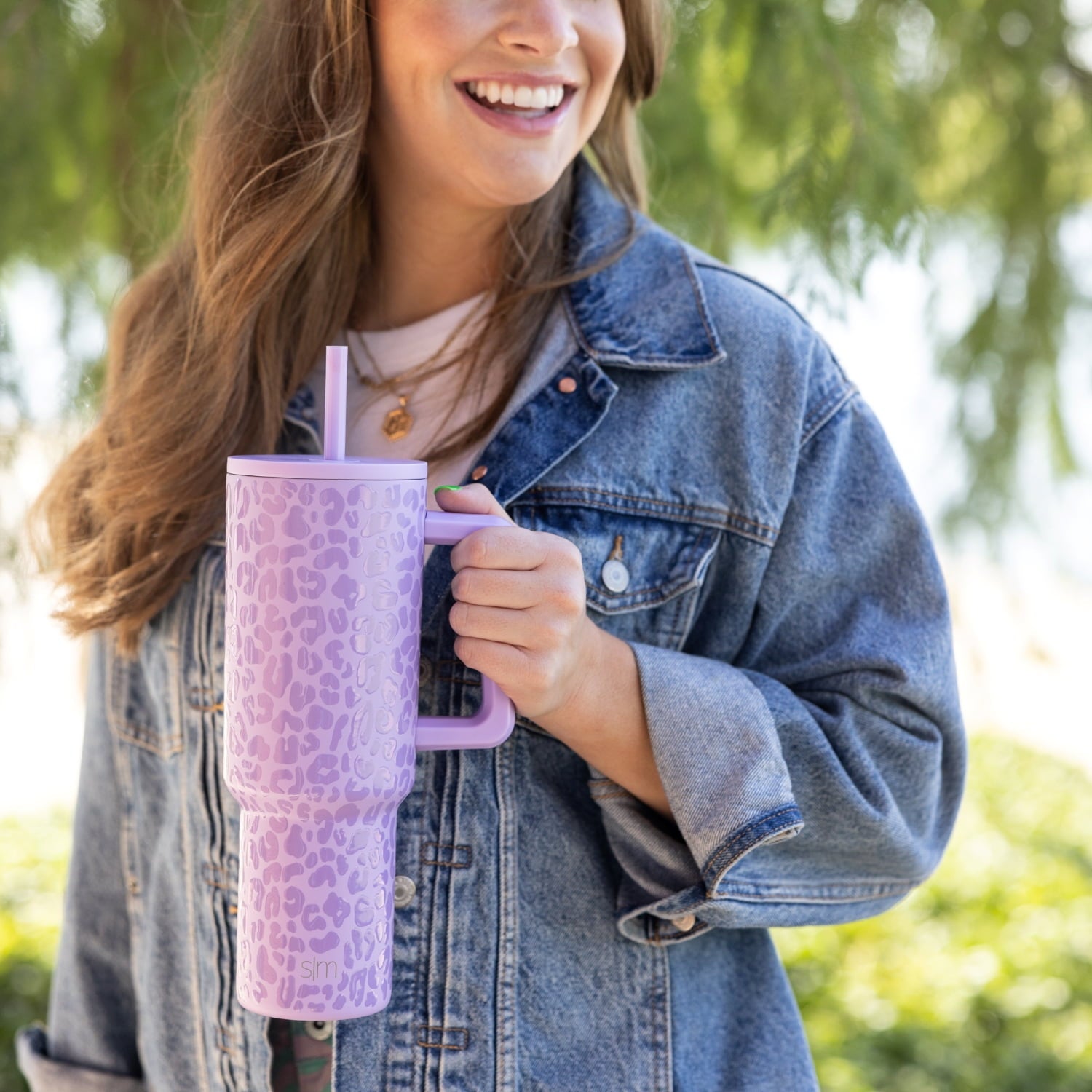 Simple Modern 40 fl oz Insulated Stainless Steel Trek Tumbler with Straw Lid | Blush UFCH