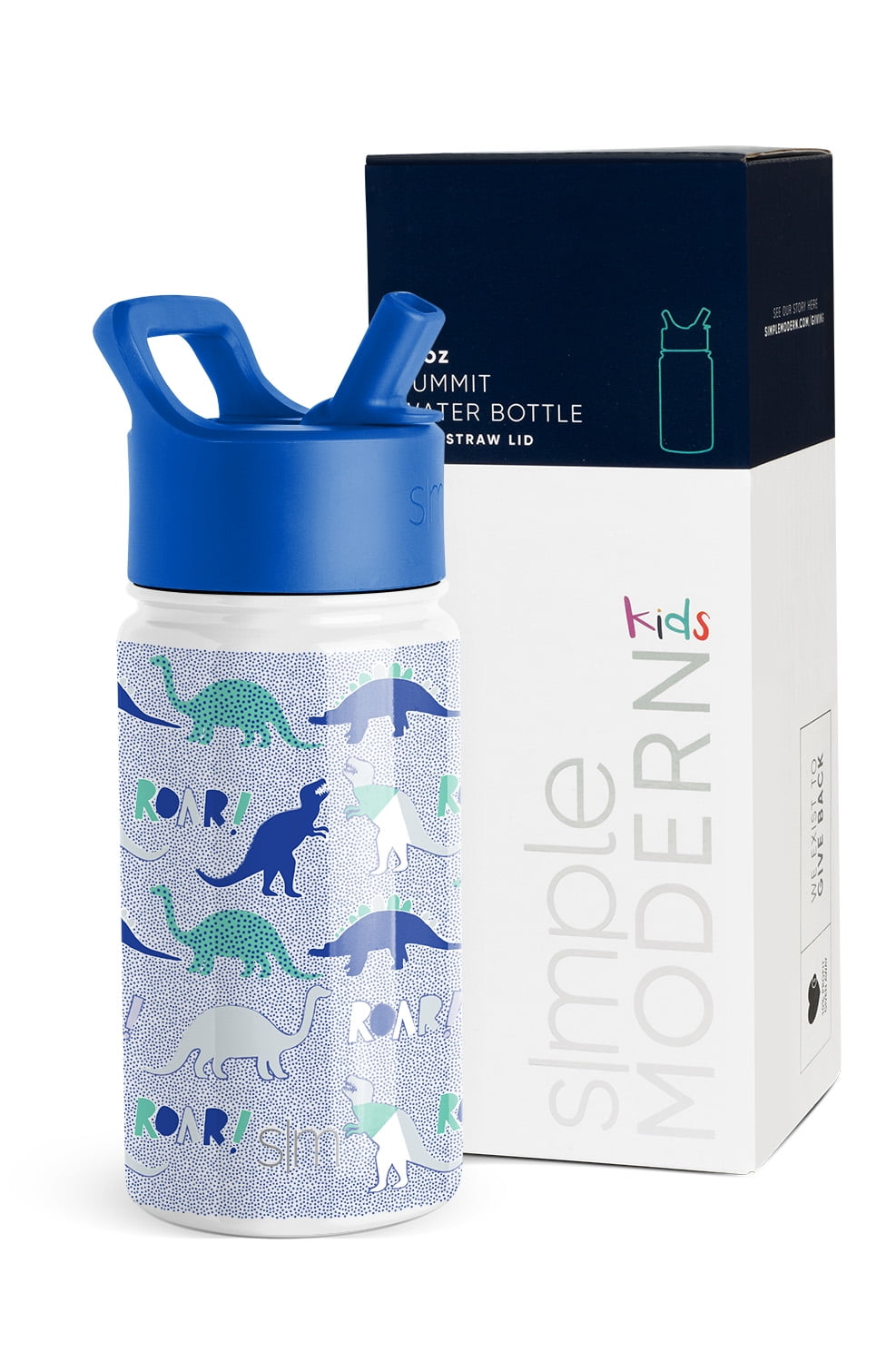 Simple Modern Summit Water Bottle Straw Lid Vacuum Insulated Stainless Steel Bottle | 14 fl oz 1R7Q