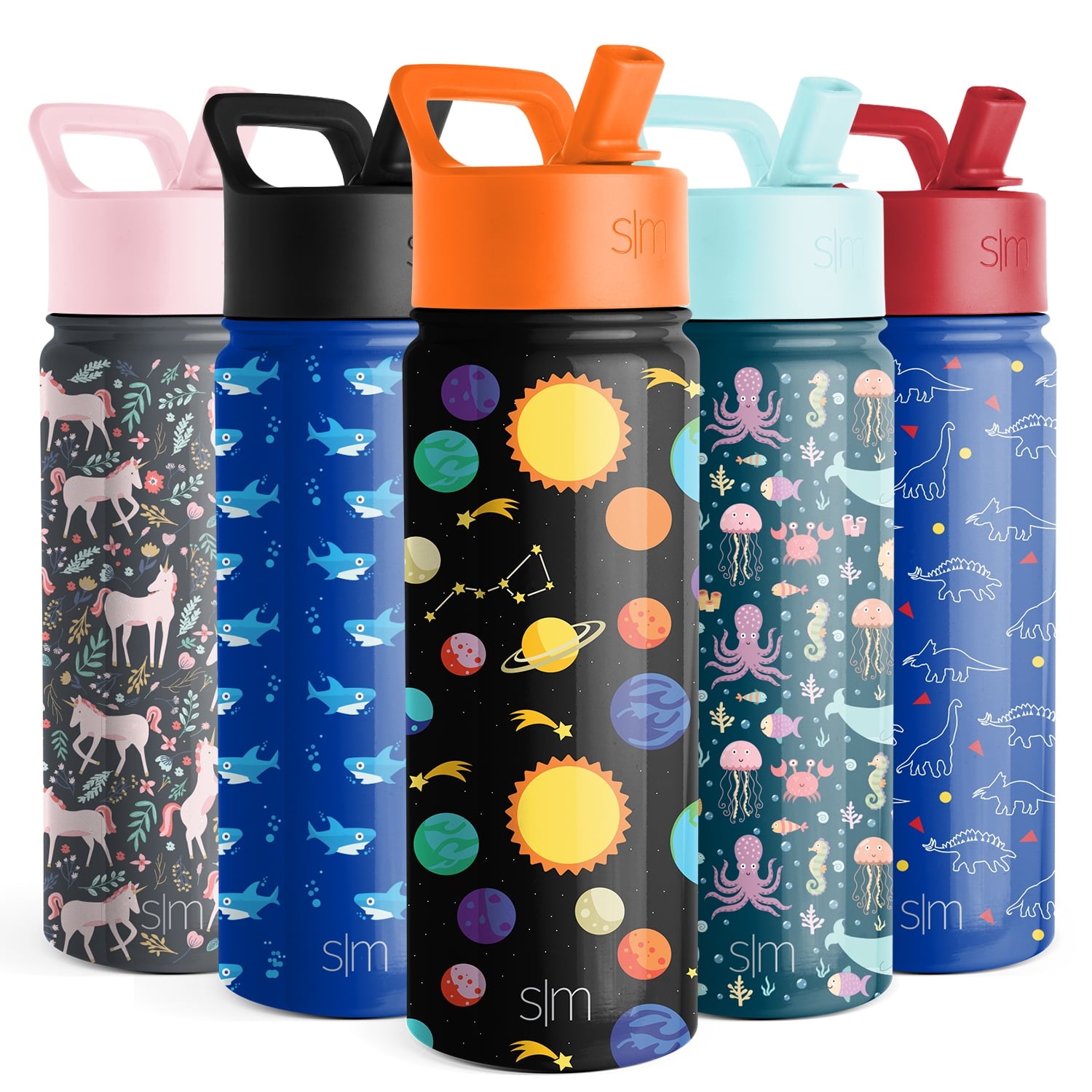 Simple Modern Summit Water Bottle Straw Lid Vacuum Insulated Stainless Steel Bottle | 14 fl oz 1R7Q