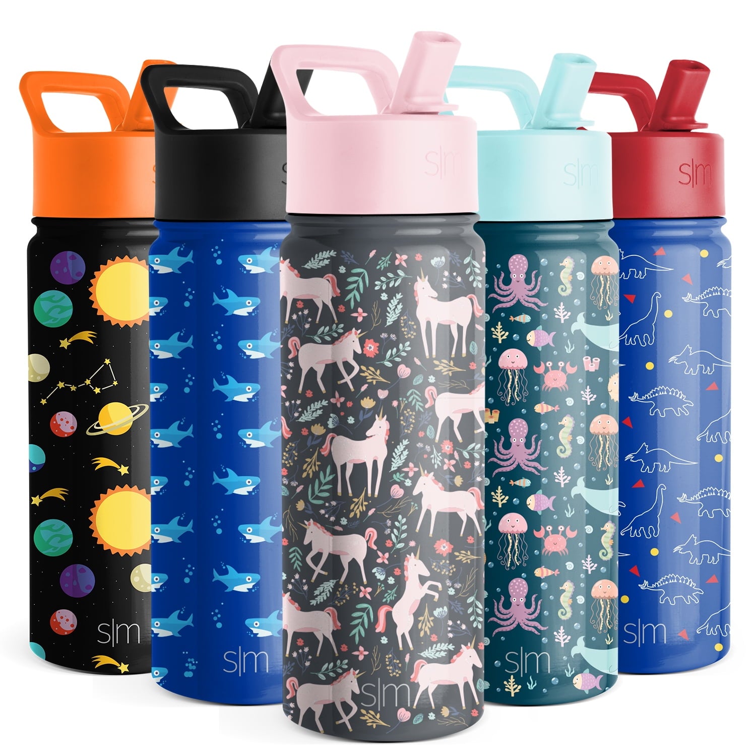 Simple Modern Summit Water Bottle Straw Lid Vacuum Insulated Stainless Steel Bottle | 14 fl oz 1R7Q
