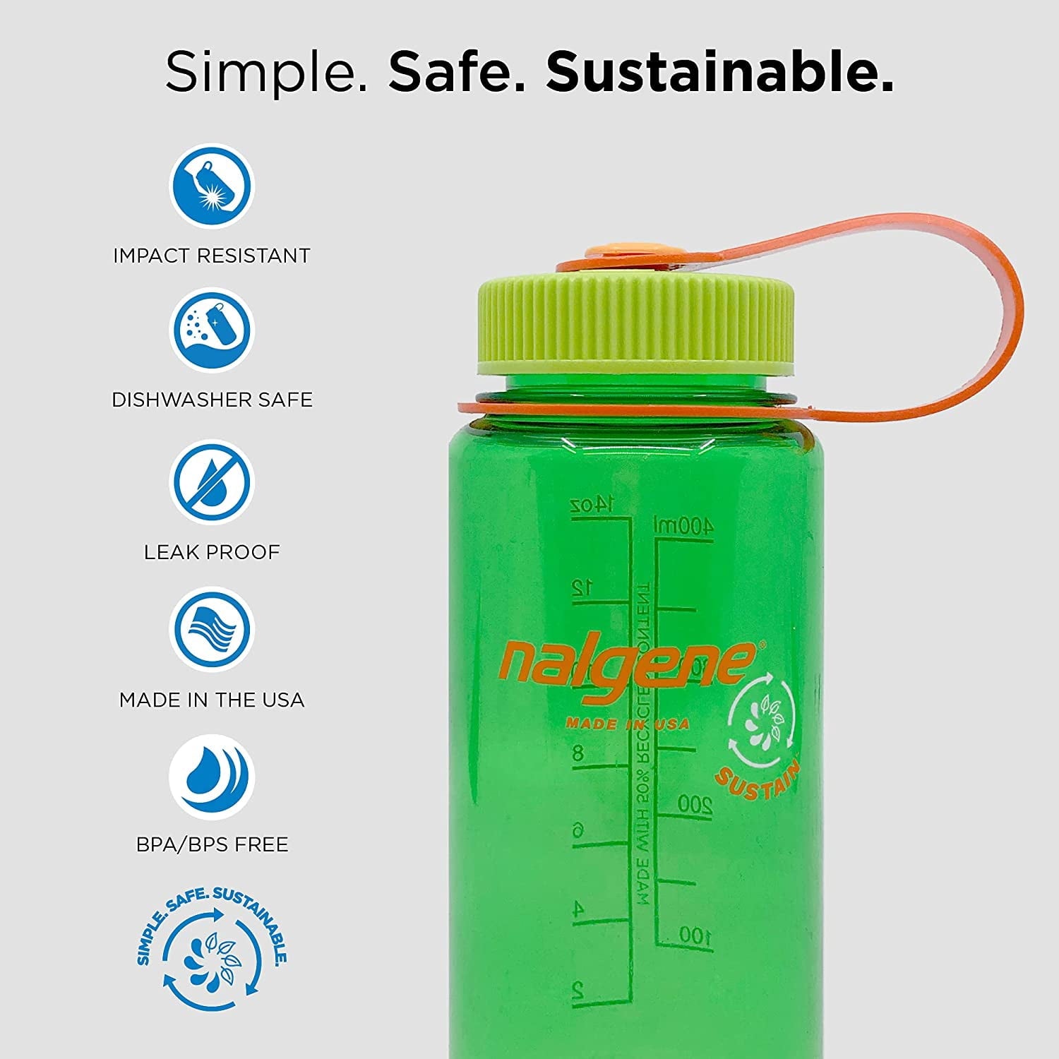 Nalgene 16oz Wide Mouth Sustain Bottle 3EYE