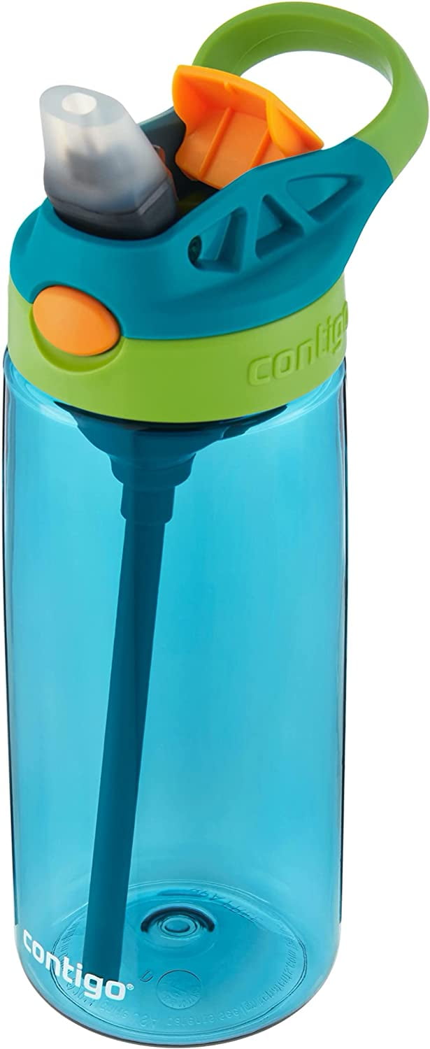 Contigo Kid's 20 oz. AutoSpout Straw Water Bottle - Juniper/Limelight QDOA