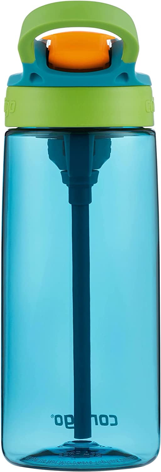 Contigo Kid's 20 oz. AutoSpout Straw Water Bottle - Juniper/Limelight QDOA