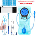 TAGVO Hydration Bladder 2 Liter BPA Free 70oz + Cleaning Brushes Kit, Leakproof Water Bladder Travel Reservoir Hydration Bag, Easy Cleaning by 3 Brushes and Air Drying by Collapsible Frame GVMQ