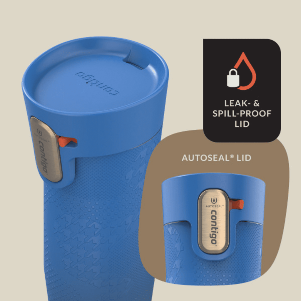 Contigo x Ally Love Autoseal West Loop Vacuum-Insulated Stainless Steel Travel Mug with Easy-Clean Lid, 16 oz, Stellar Jay I2FN